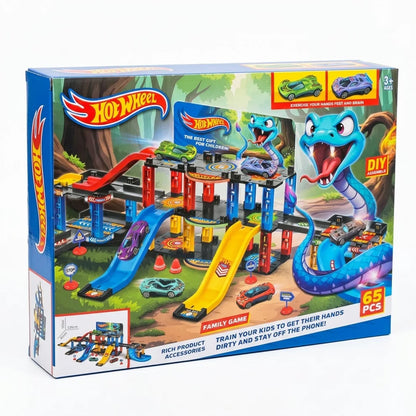 Hot Wheels – Parking Circuit Serpent 65 pcs