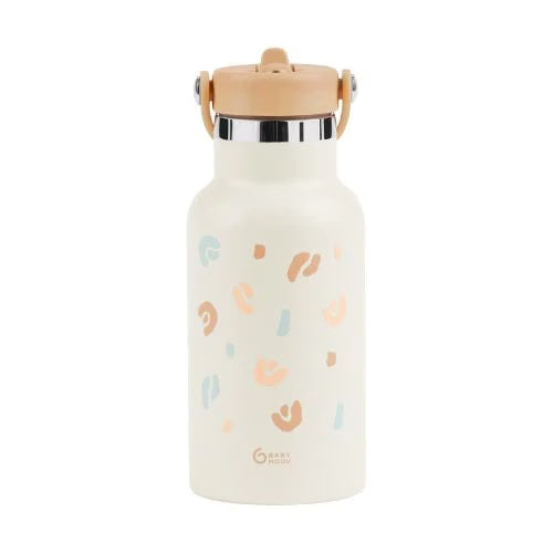 Paille Gourde Inox Little Explorer Ivoire
