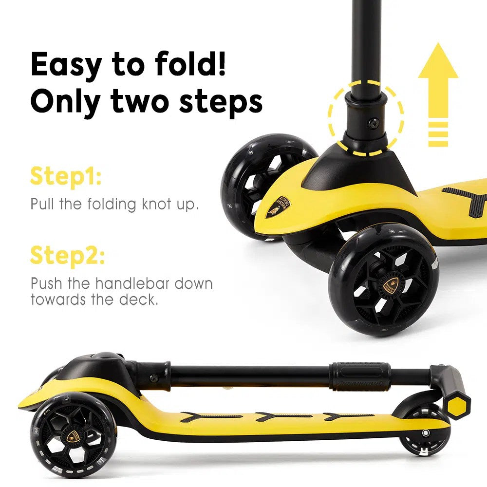 Trottinette enfant Lamborghini JAUNE