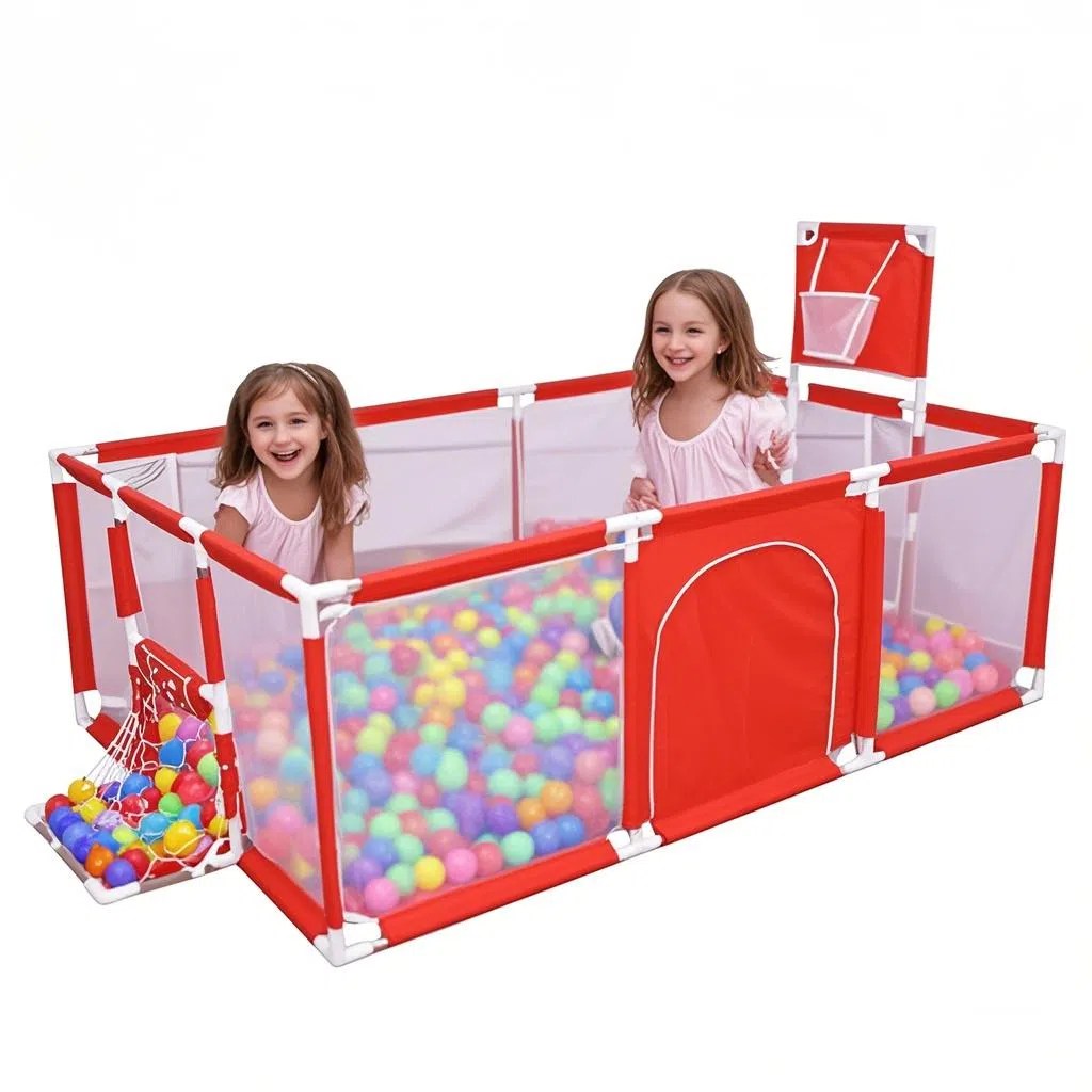 Parc de jeu enfants Anti-Chute Rectangle – ROUGE