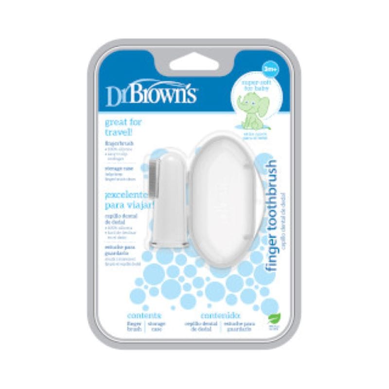 Dr. Brown’s Brosse à dents en silicone avec étui 3M+