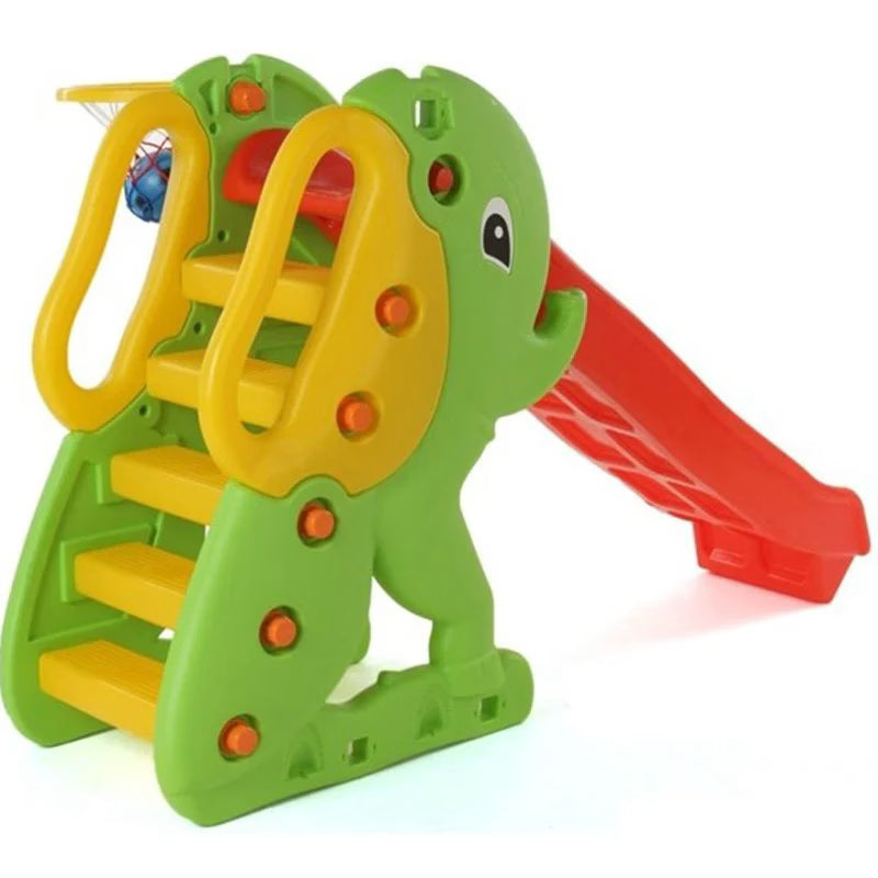 Toboggan d’Éléphant avec Panier de Basket – Pilsan