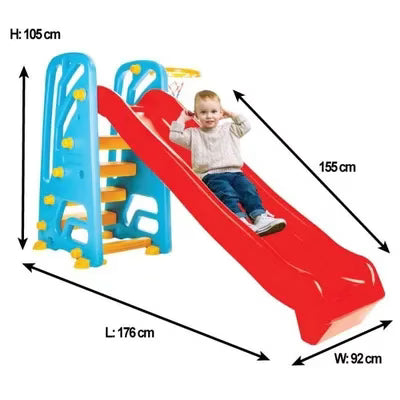Toboggan Ondulé à Échelle avec Panier de Basket – Pilsan