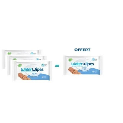 Waterwipes lingettes bébé 4+1 OFFERT