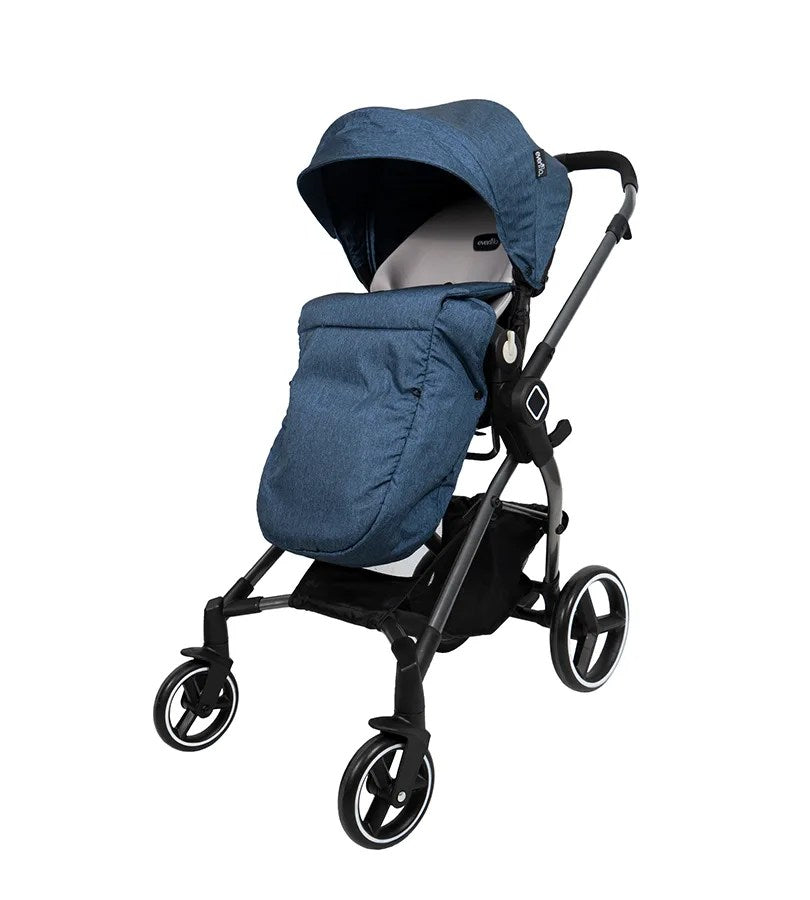 POUSSETTE REVERSIBLE NUVEU BLEU – EVENFLO