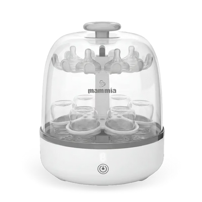 Mammia Stérilisateur de Biberons – Vapeur 6 Minutes