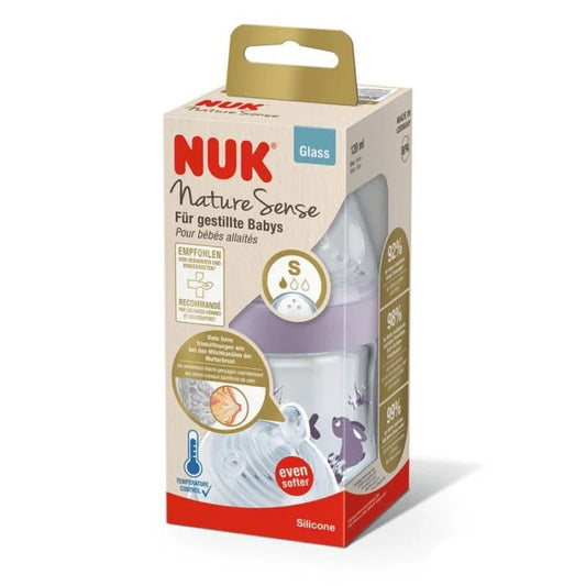 NUK Biberon Nature Sense 150ml – Mauve