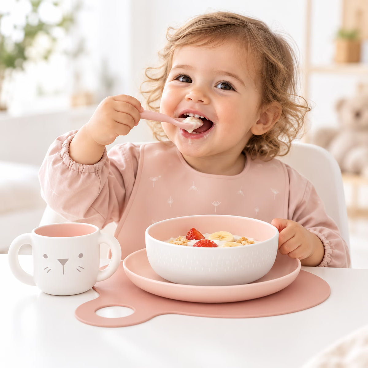 Coffret repas Hygge Rose Suavinex – 6 mois+