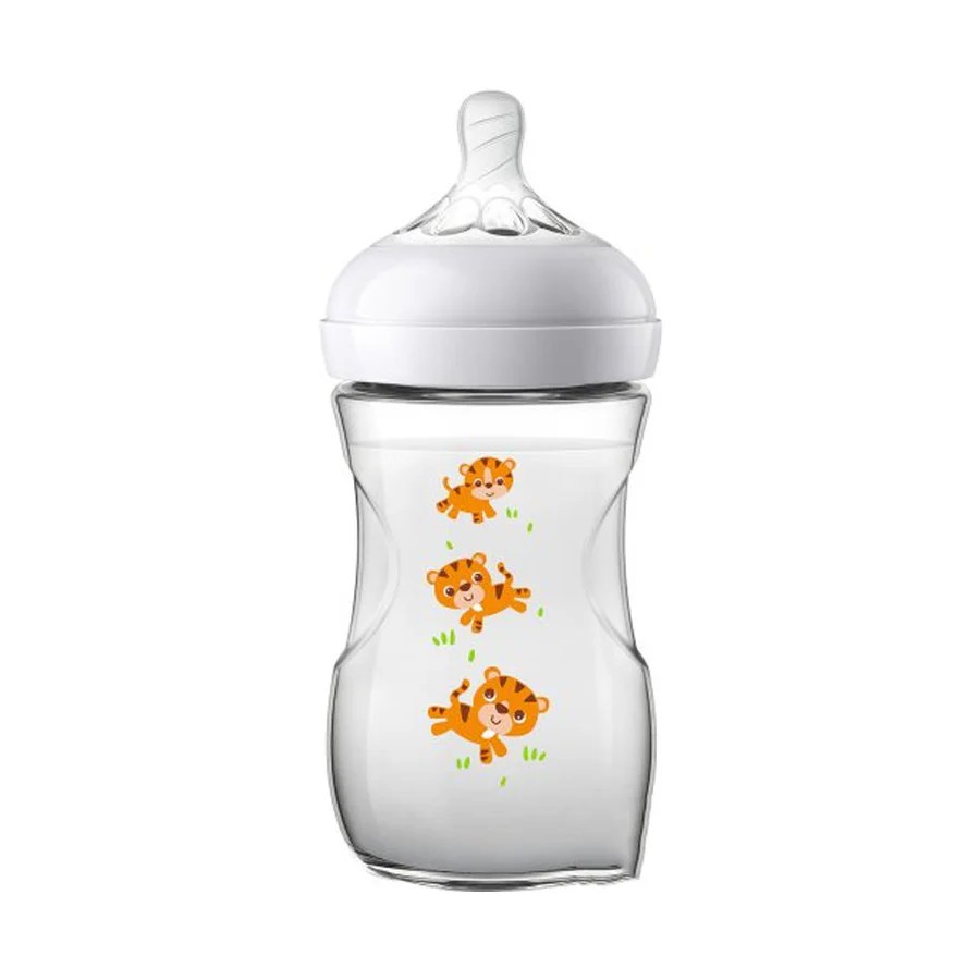 Philips AVENT Biberon Natural Tigre 260ml +1m scf070/20