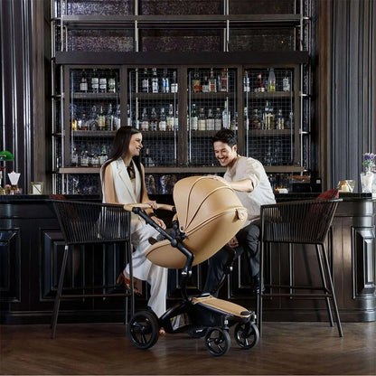 Poussette mima xari latte – châssis noir