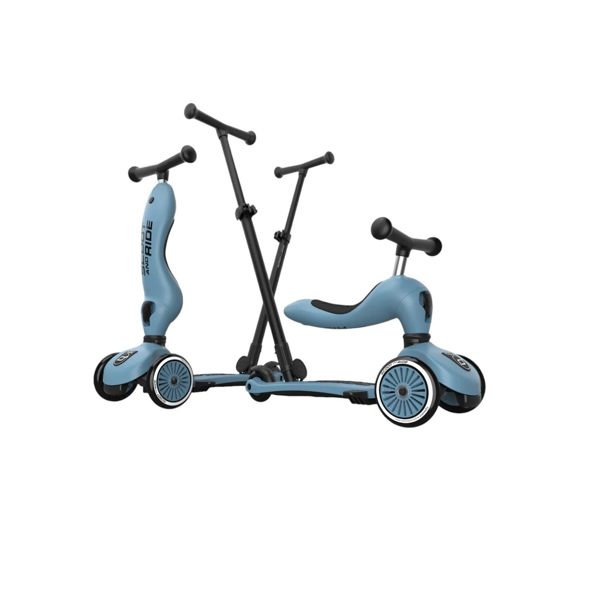 Scoot And Ride Highwaykick 1 Push And Go – Bleu Acier