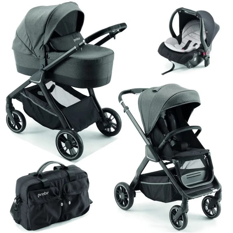 poussette trio PALI PRATIC Chrome Anthracite