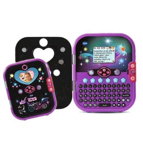 JOURNAL INTIME ÉLECTRONIQUE SELFIE MUSIC NOIR KIDISECRETS-VTECH