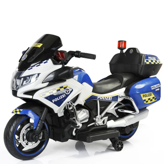Grande Moto électrique de police 12v pour enfants