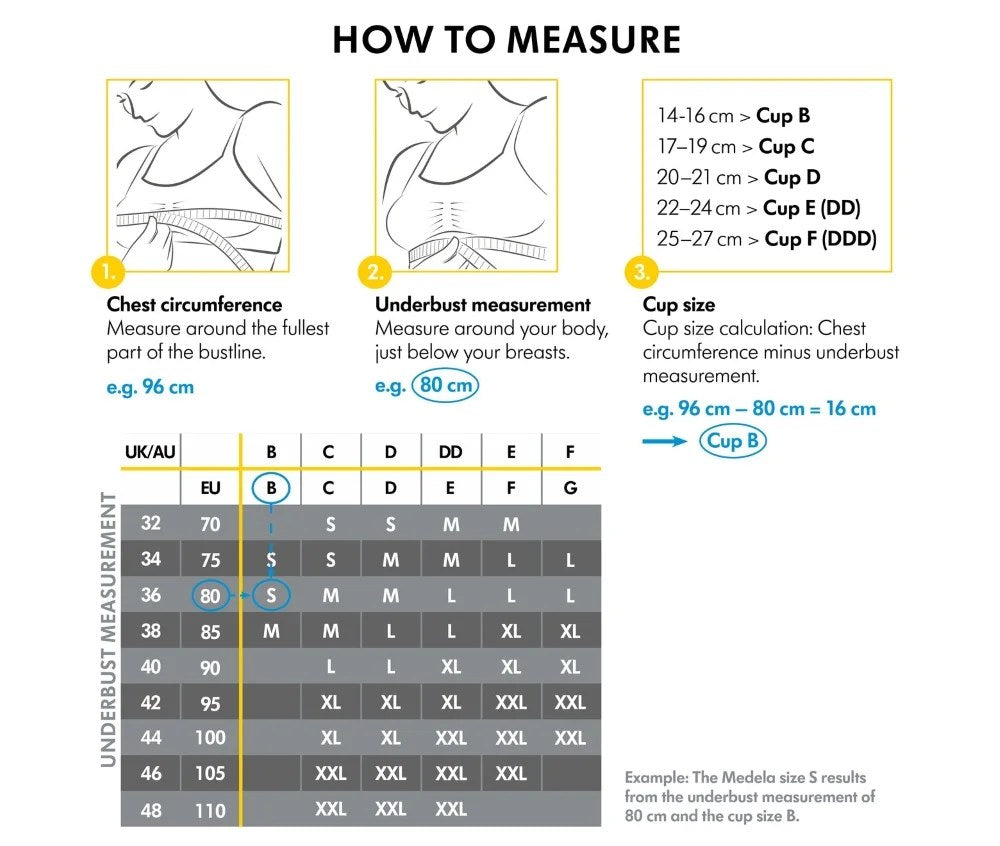 Soutien-gorge de grossesse et d’allaitement Taille M Medela