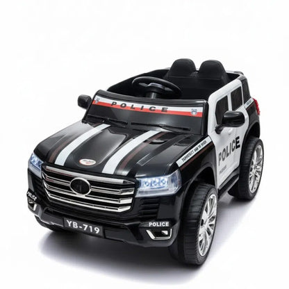Voiture Électrique Police Enfants Grande Taille 12V