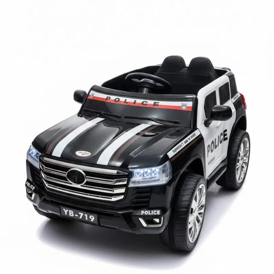 Voiture Électrique Police Enfants Grande Taille 12V