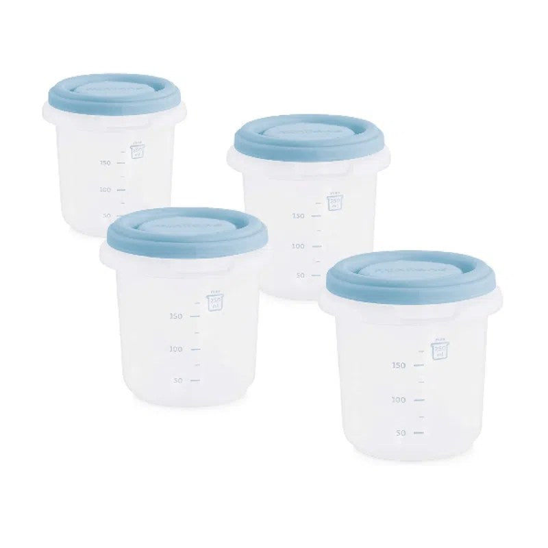 Miniland Set 4 Pots de conservation Bleu