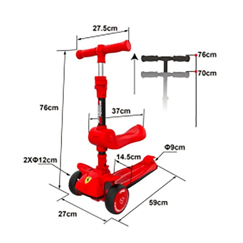 Trottinette Ferrari® Multi 2 en 1 FXK28-2