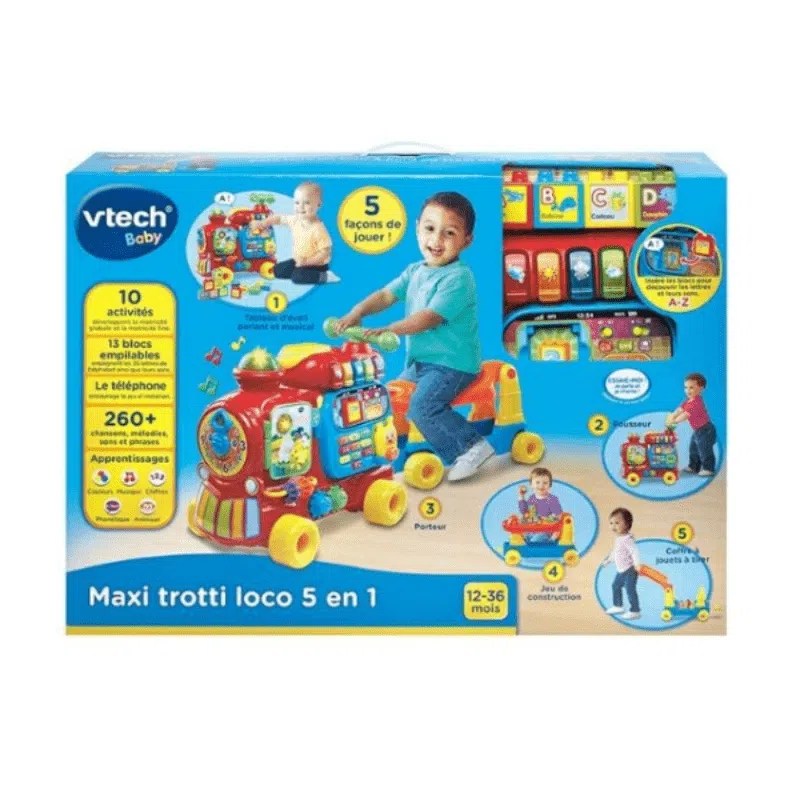 PORTEUR MAXI TROTTI LOCO 5 EN 1 – VTECH