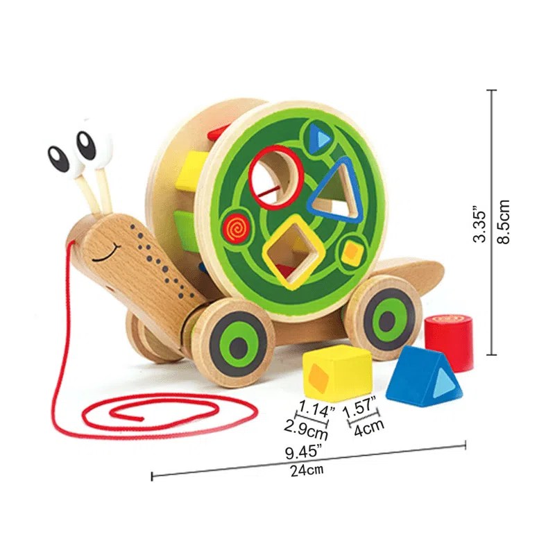 ESCARGOT ROULANT AVEC JEU DE FORMES