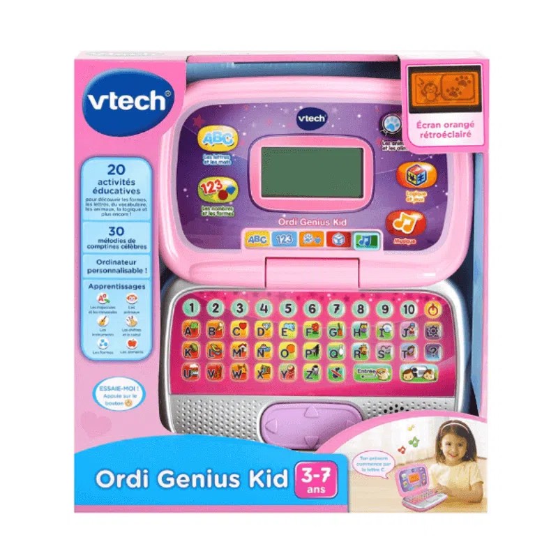 ORDINATEUR GENIUS KID ROSE – VTECH