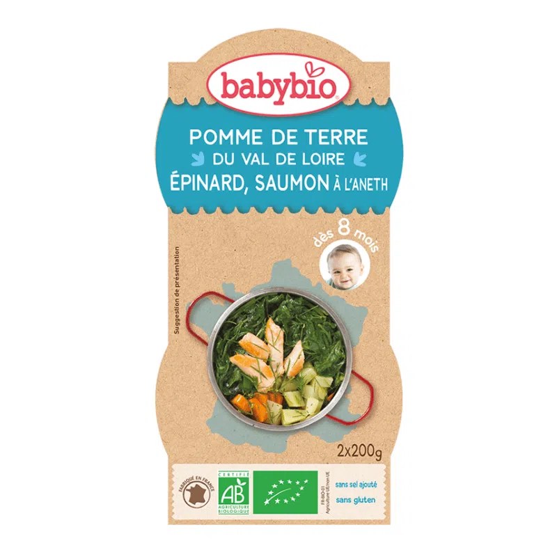 Pomme de Terre du Val De Loire Epinard Saumon à l’Aneth