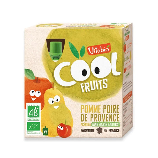Vitabio Cool Fuits Pomme Poire Acérola 4x90g