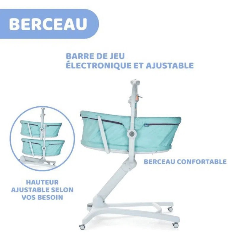 CHICCO Transat berceau 4 en 1 – Baby Hug – Aquarelle