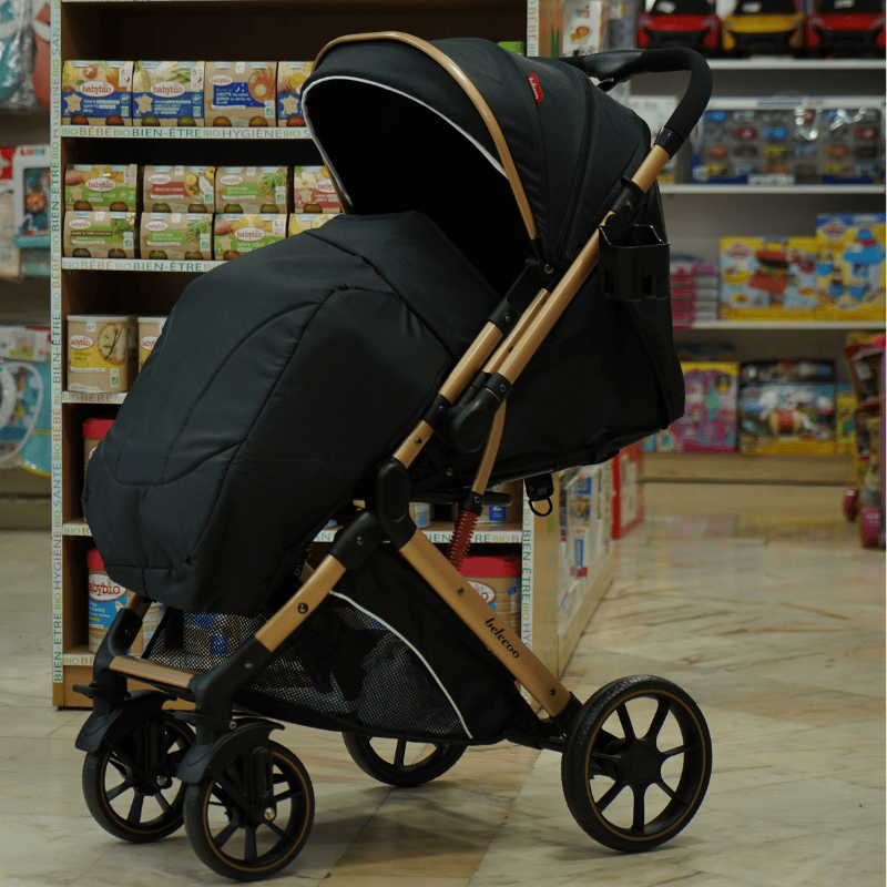 Poussette Belecoo B1  Réversible – Noir-