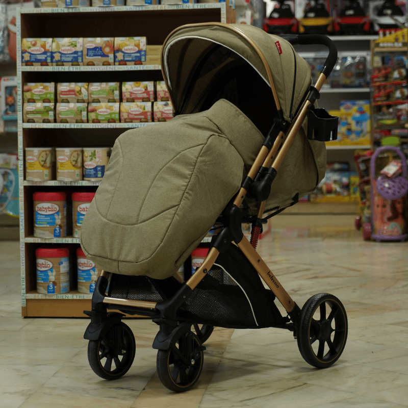 Poussette Belecoo B1 Réversible  – Beige-