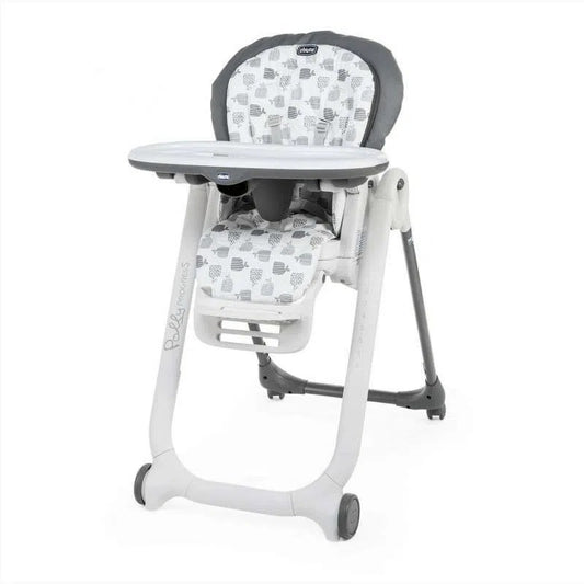 Chaise Haute Bébé Polly Progres5 Grey CHICCO