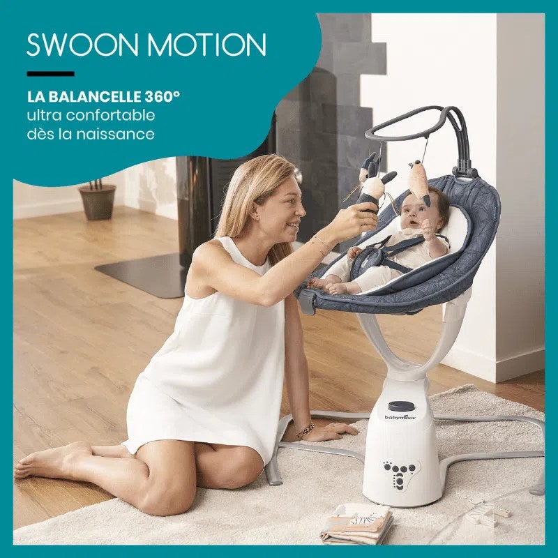 Balancelle 360° Swoon Motion Blue Petal – babymoov