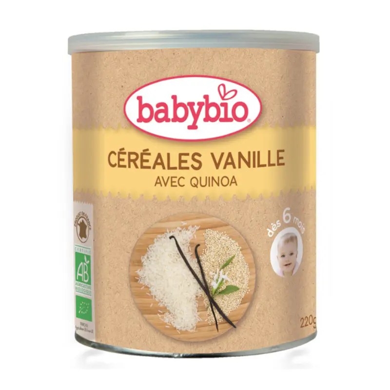 BABYBIO – CEREALES INFANTILES BIO VANILLE DES 6 MOIS