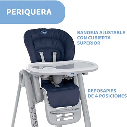 Chaise haute Polly Magic Relax Graphite – CHICCO