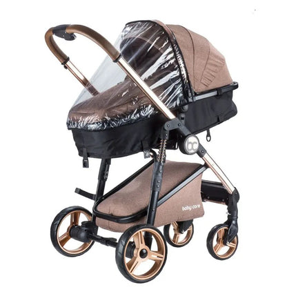 poussette duo BABY CARE – noir silver