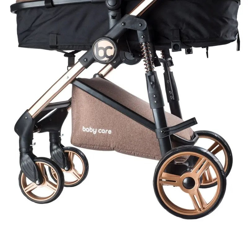 poussette duo BABY CARE – noir silver