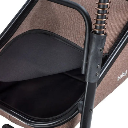 poussette duo BABY CARE – marron gold