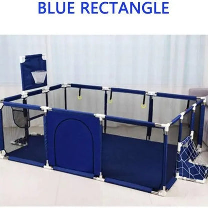 Parc bébé Anti-Chute bleu 180x120x66 cm