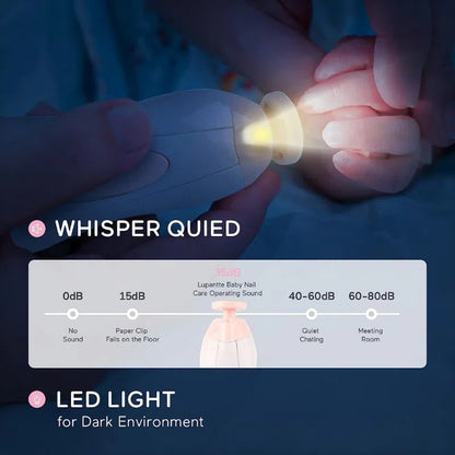 Coupe-ongles pour bébé avec lumière – rose