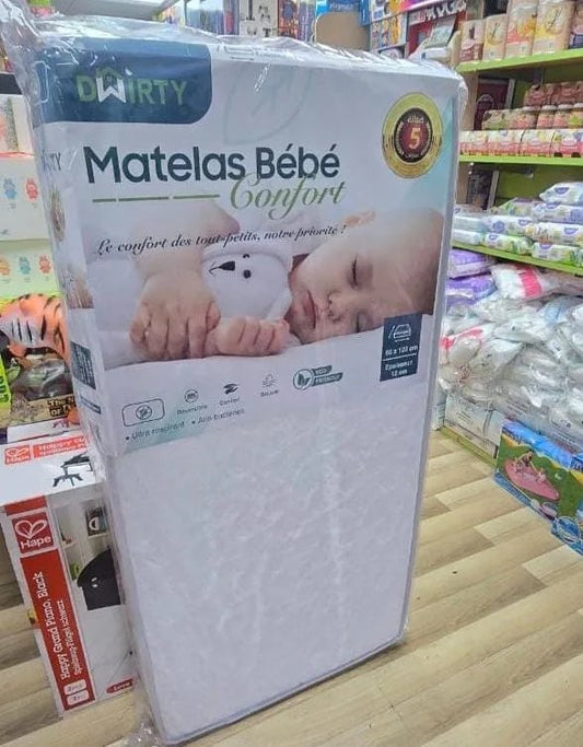 Matelas bébé confortable 60 x 120 cm