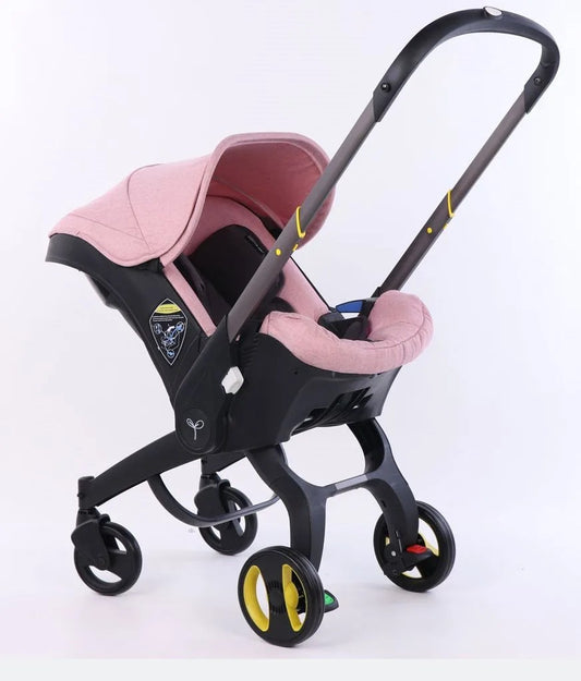 Poussette Siège-Auto 2in1 (style Doona )-rose
