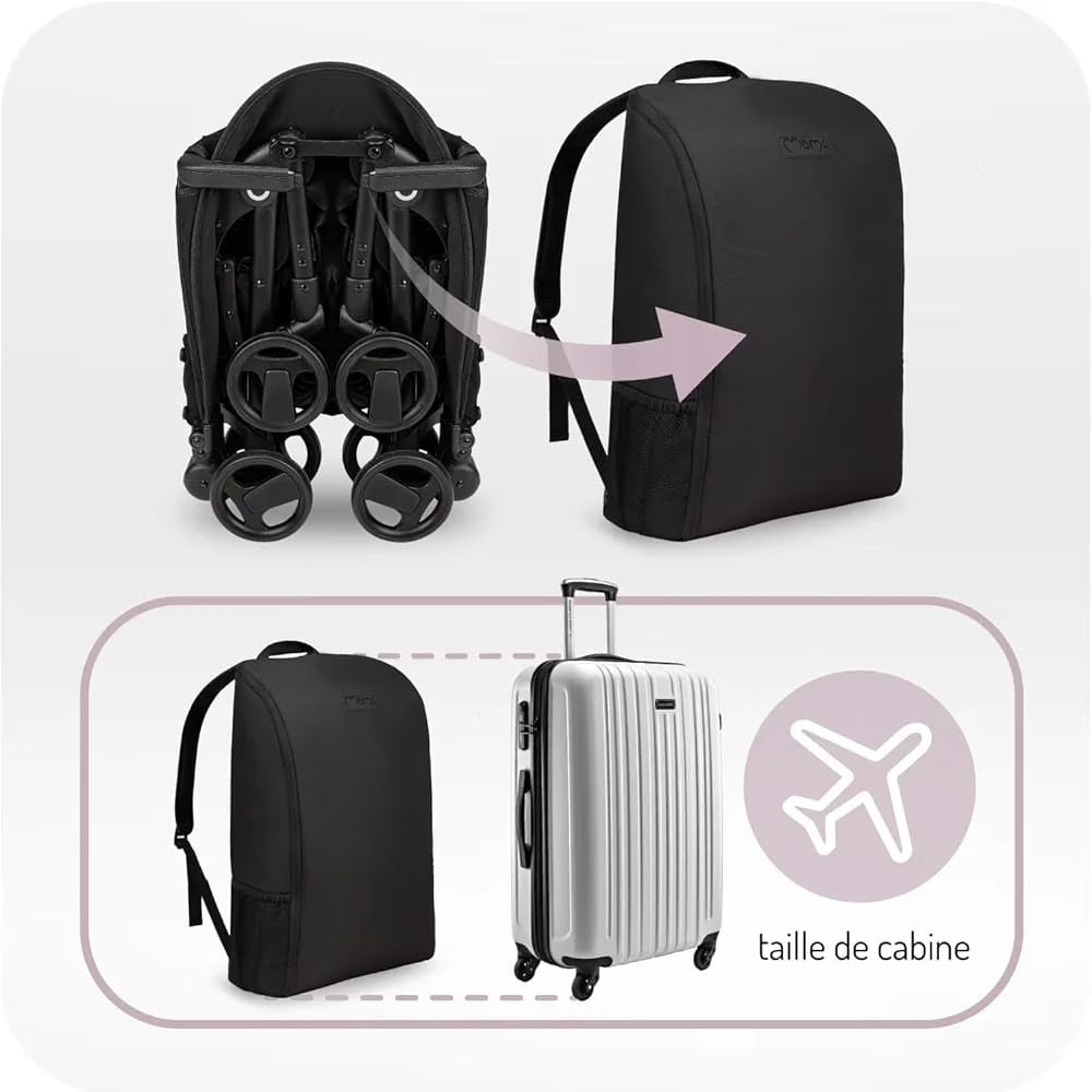 Poussette Burbay Original One of One – Ultra-Légère 5.5kg –  Black