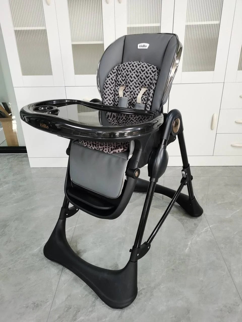 Chaise haute multifonctionnelle Noir – Kidilo