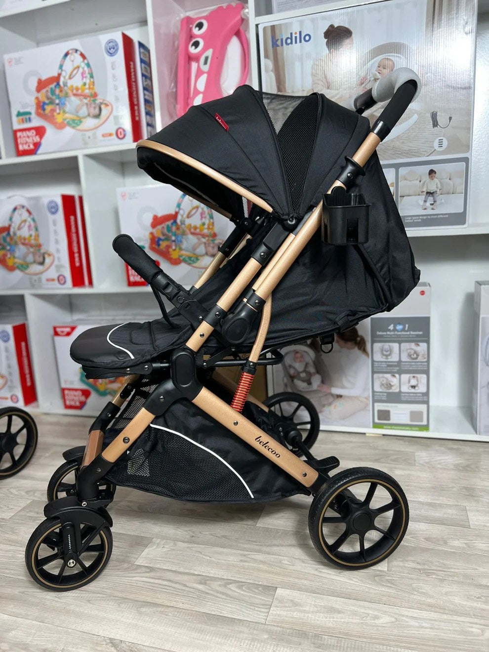 Poussette Belecoo B1 Réversible – Noir-