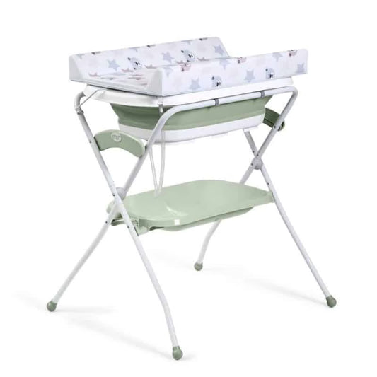 Baignoire Zoe pliable avec table à langer – Verte – Innovaciones MS