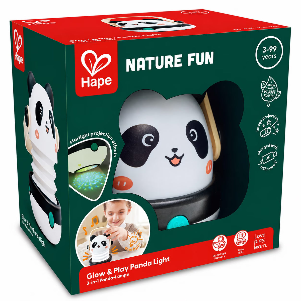 Lampe panda lumineuse – hape