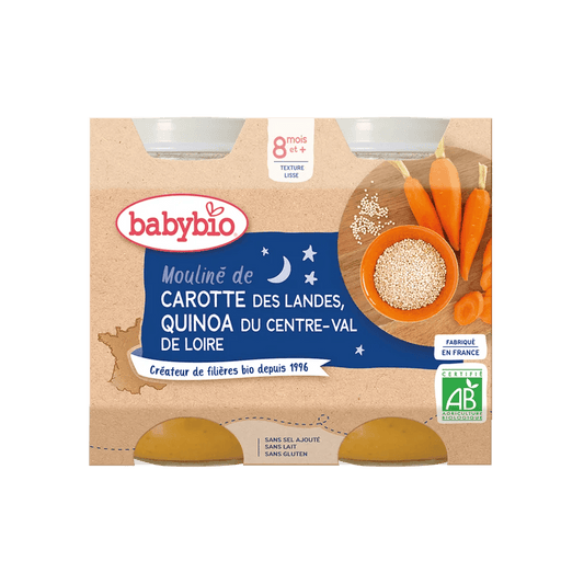 Babybio Carotte Quinoa 2x200g 8m+