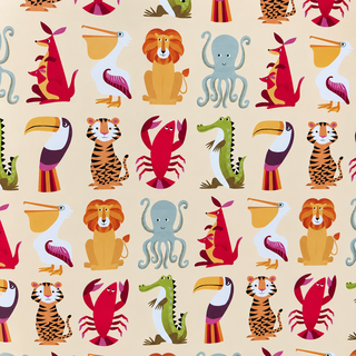 Papier cadeau Safari Joyeux