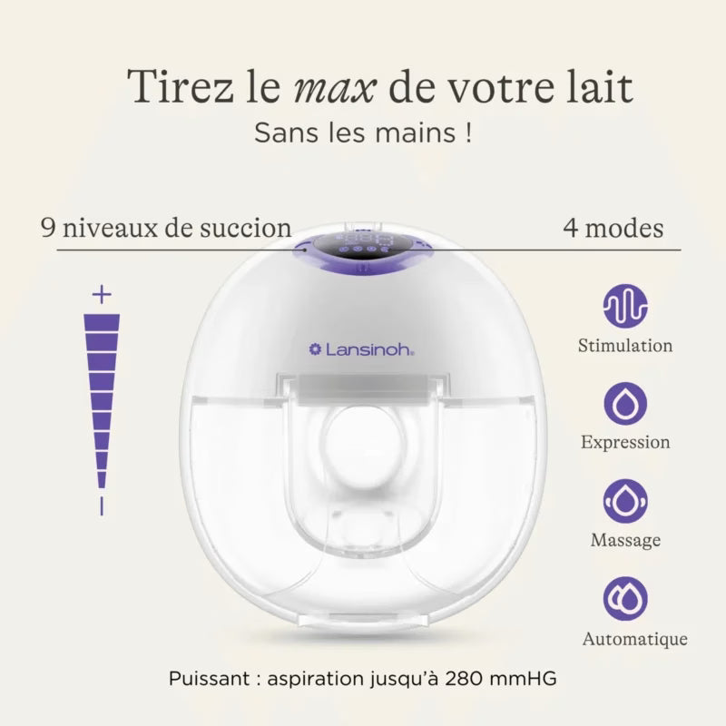 Lansinoh Tire-lait Mains Libres – Double